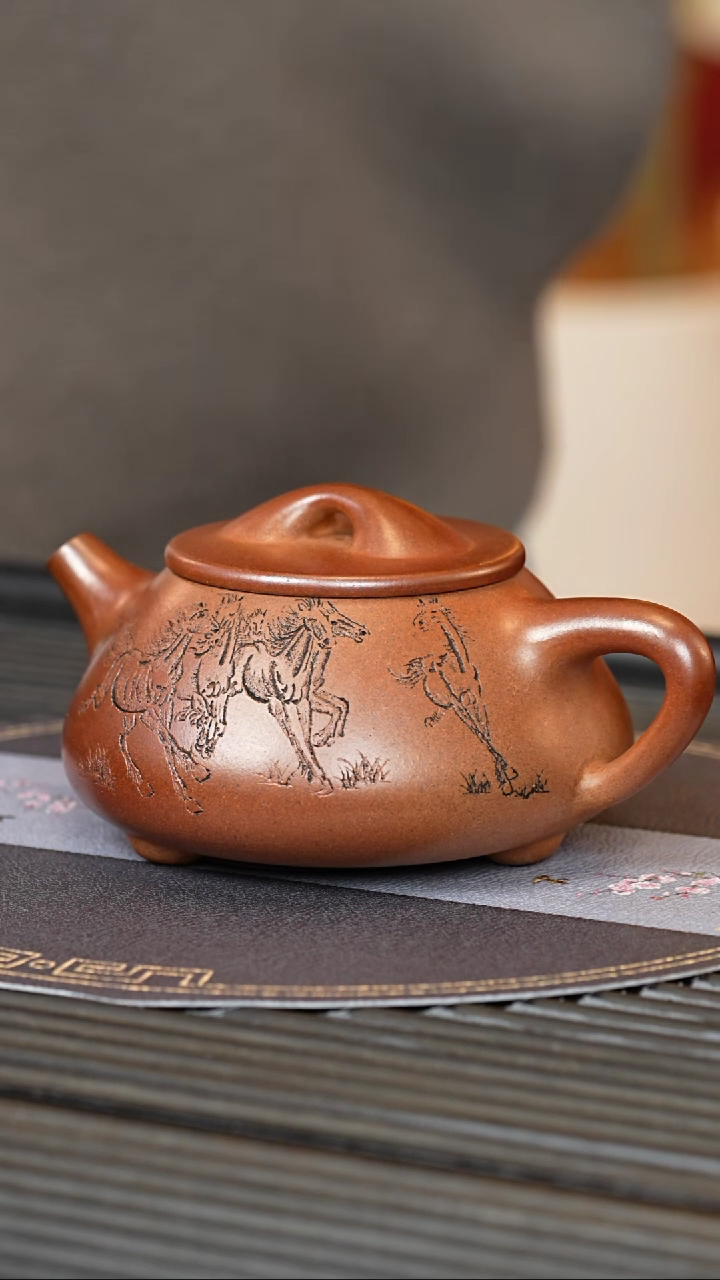 【闪购商品】紫砂茶壶FJY 柴烧  石瓢 