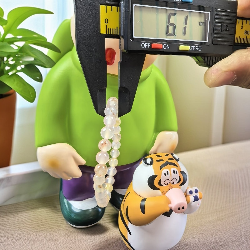 樱花粉草花6.1mm玛瑙手链