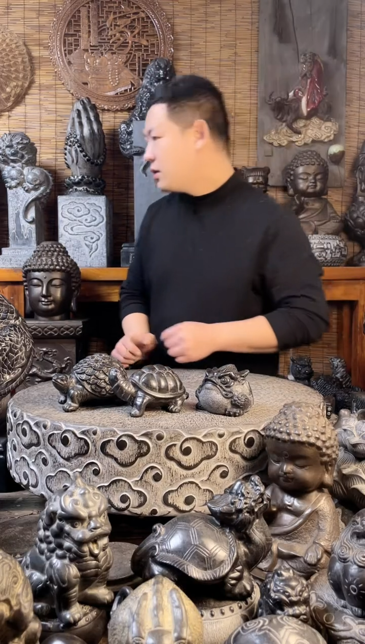 【闪购商品】99任意一款摆件天然青石雕刻