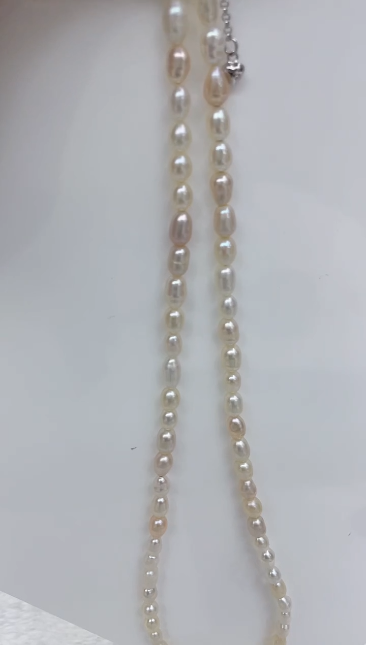 【闪购商品】淡水珍珠颈饰银S925镶嵌淡水珍珠项链