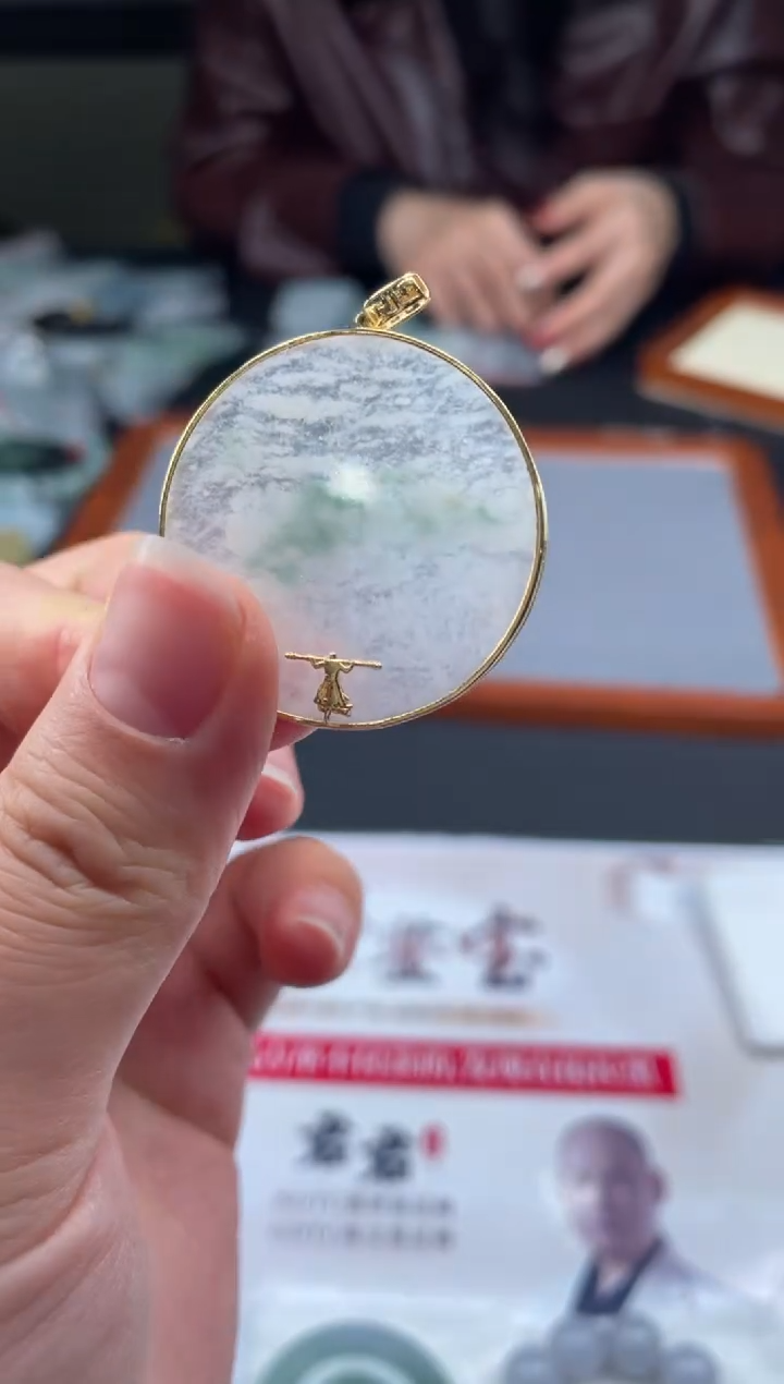 【闪购商品】定制翡翠18K金镶嵌01-22HDJT0127968