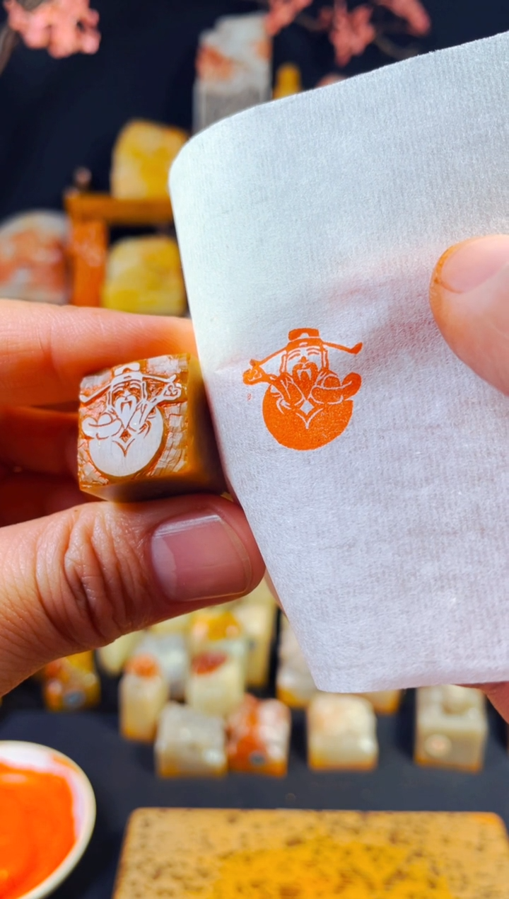 【闪购商品】巴林石印石手工篆刻《财神》2.0