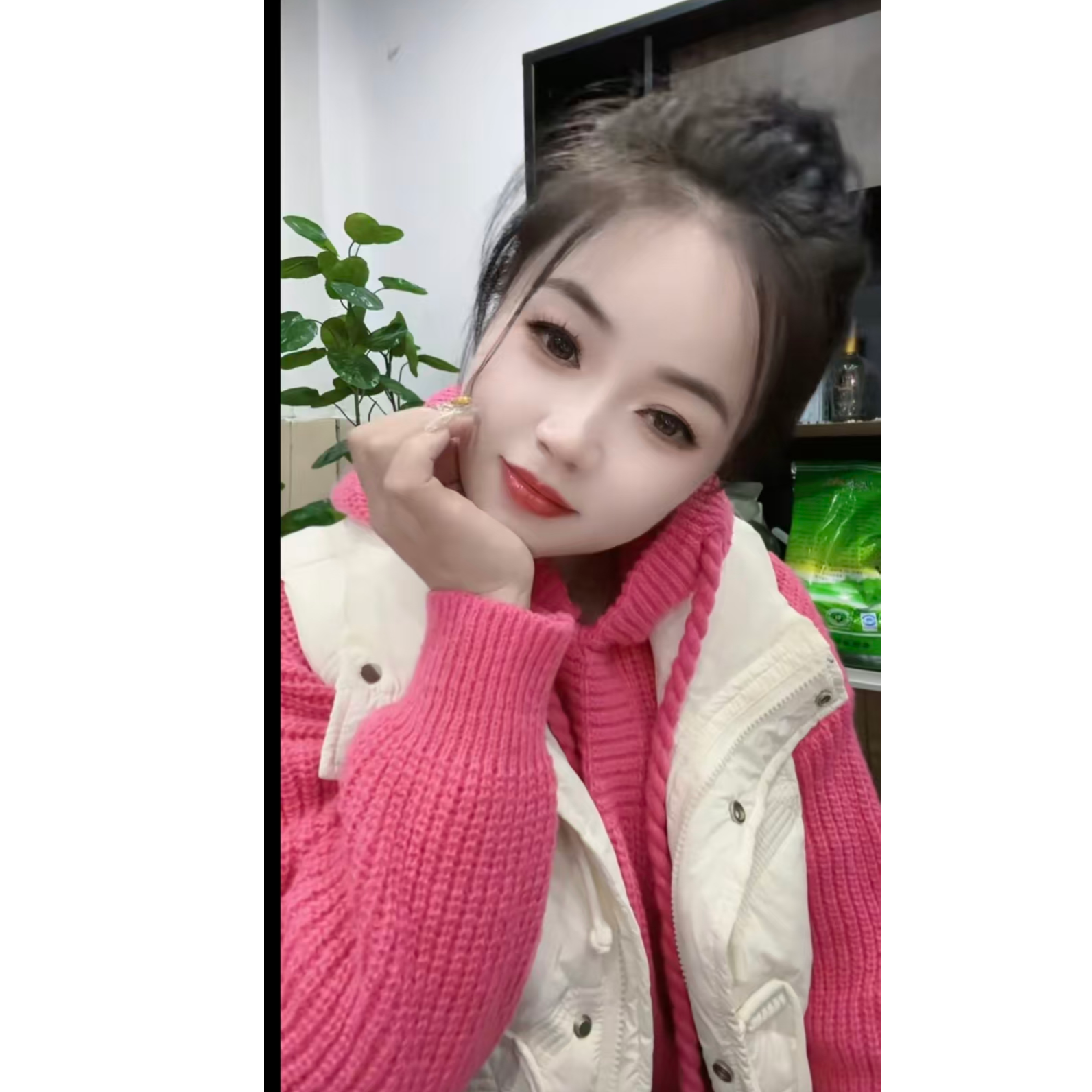 139日系慵懒风连帽毛衣外套女秋季宽松小众设计感软糯百搭减龄