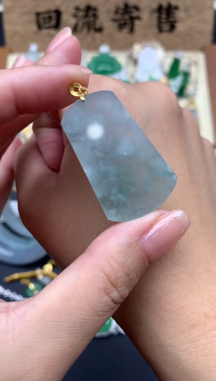 【闪购商品】翡翠颈饰18K金镶嵌13-中国好珍宝