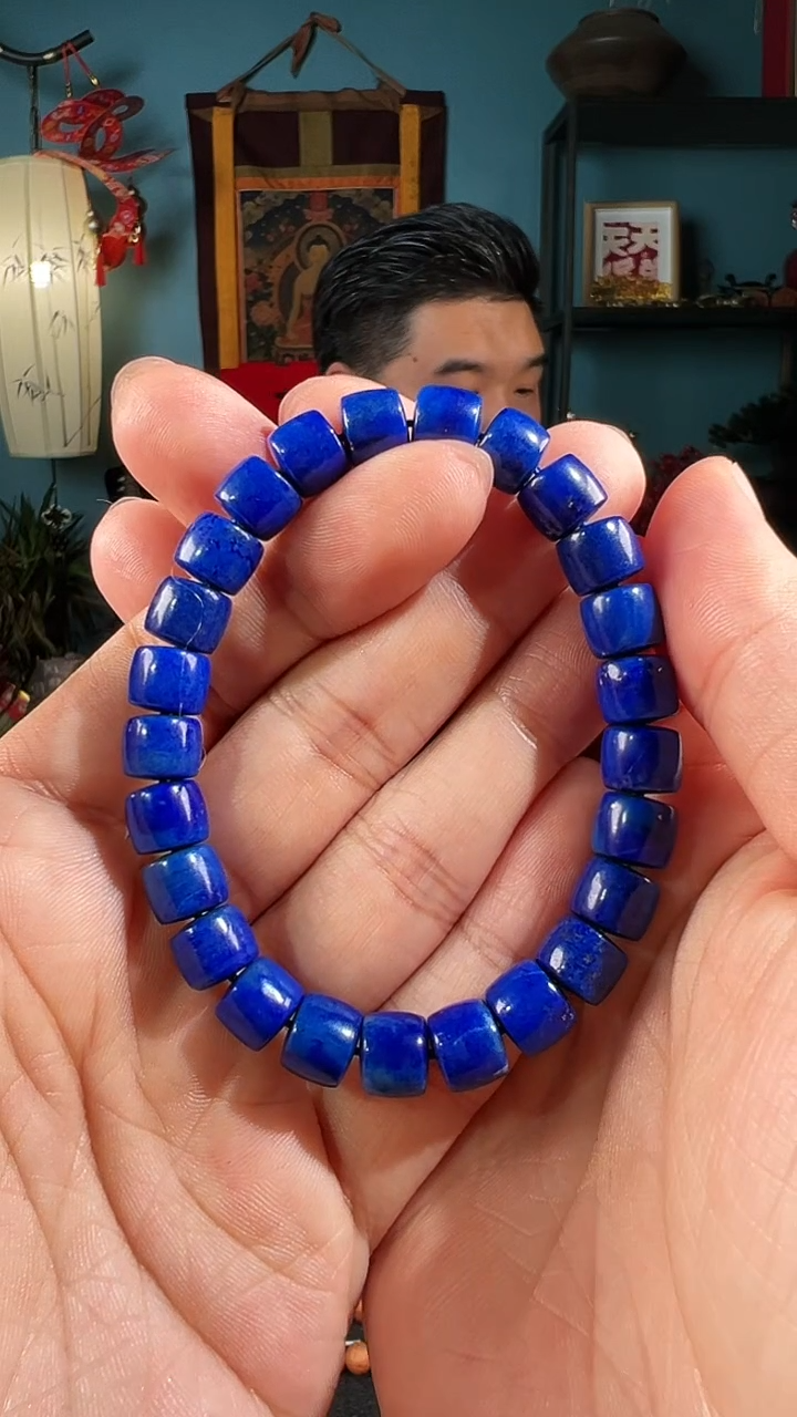 【闪购商品】青金石手串未镶嵌直切