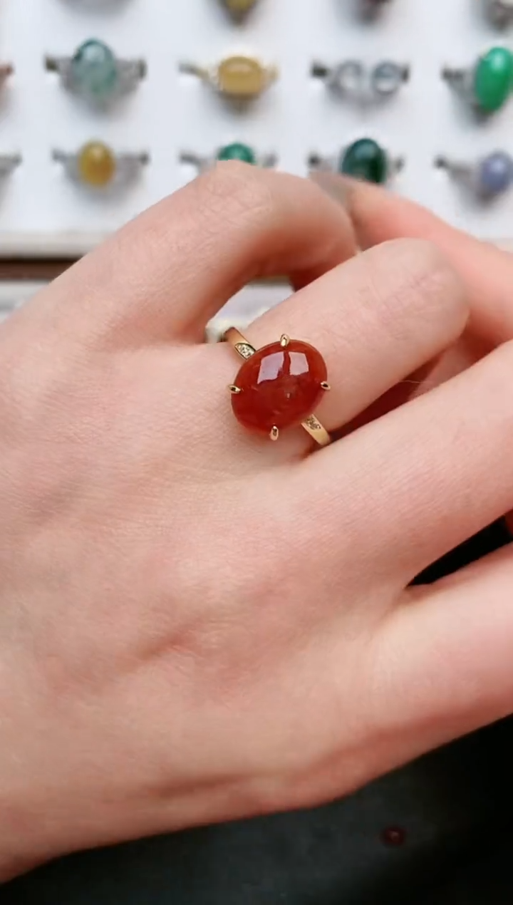 【闪购商品】翡翠戒指银S925镶嵌....