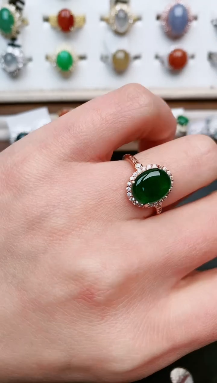 【闪购商品】翡翠戒指银S925镶嵌.....