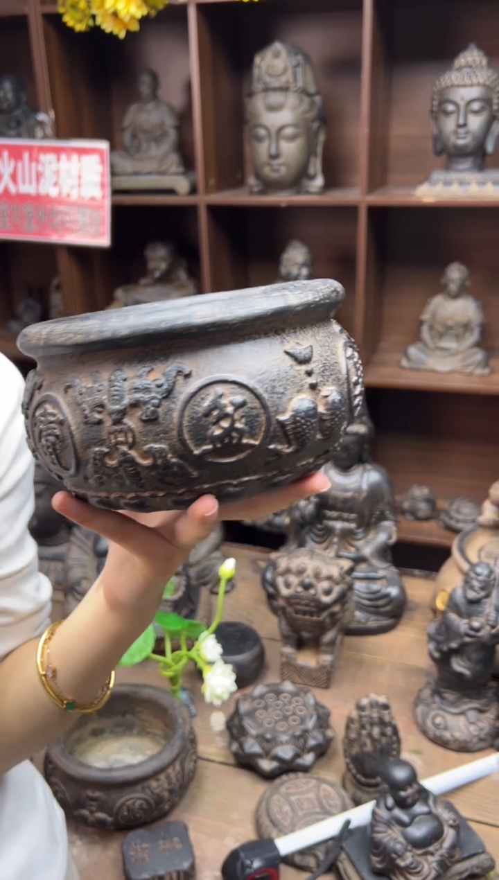 陶土【火山泥】聚宝盆