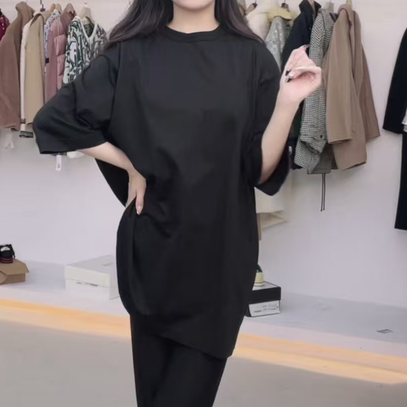 全新未使用 GUCCI/古驰 刺绣棉质平纹针织 T 恤/L