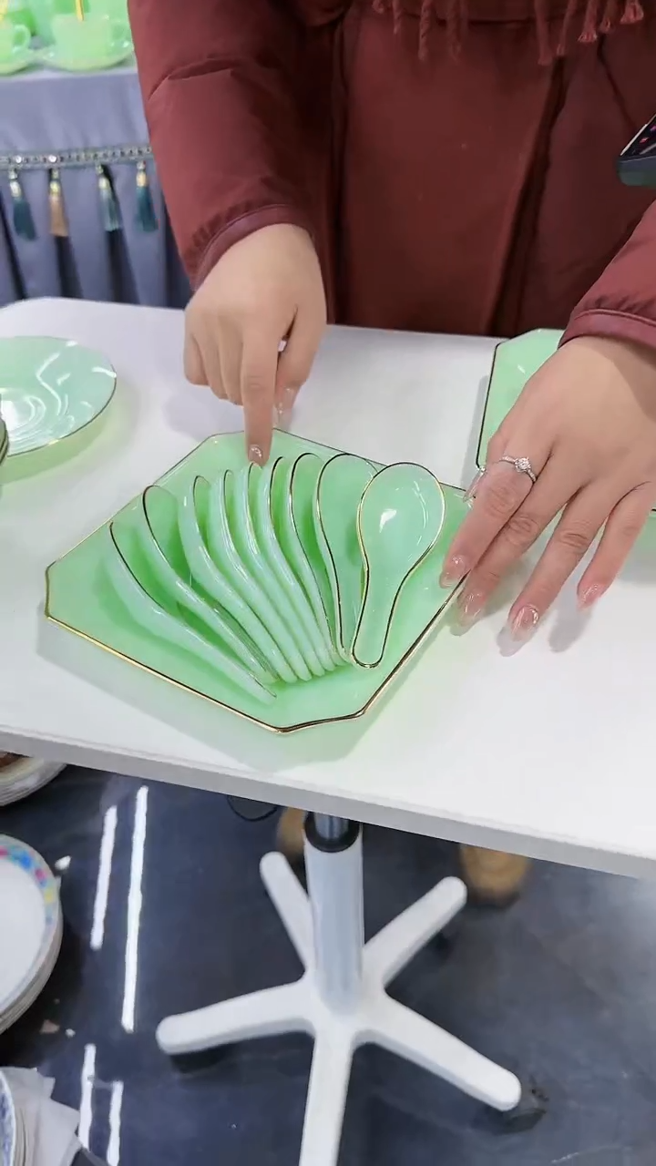 【闪购商品】瓷片小勺子10只景德镇陶瓷