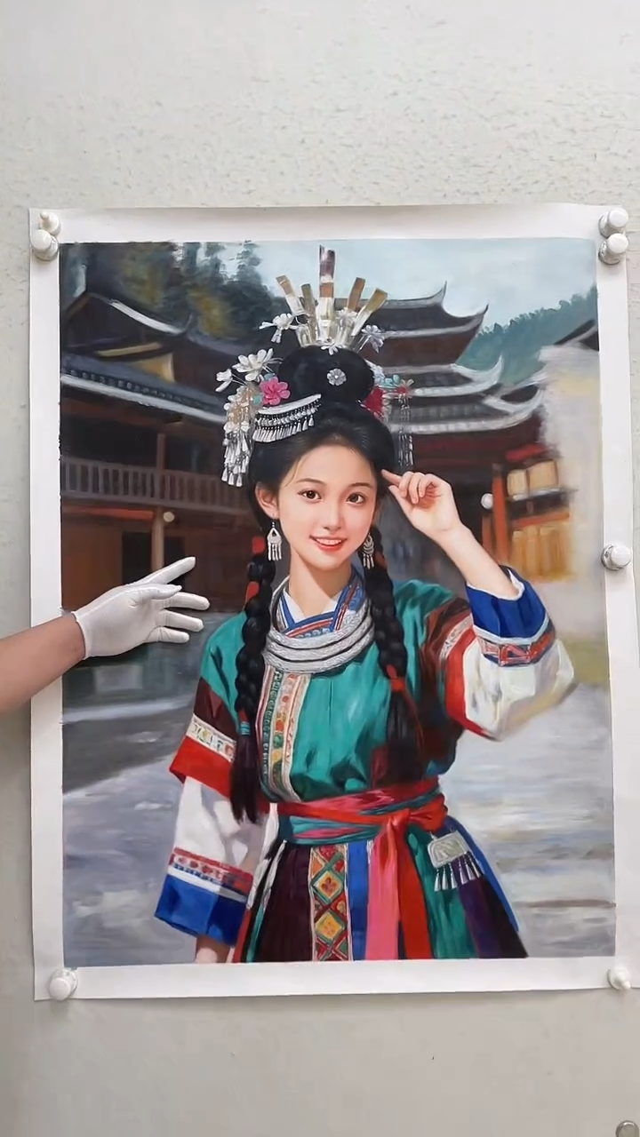 国画油画麻布-约75-100 厘米