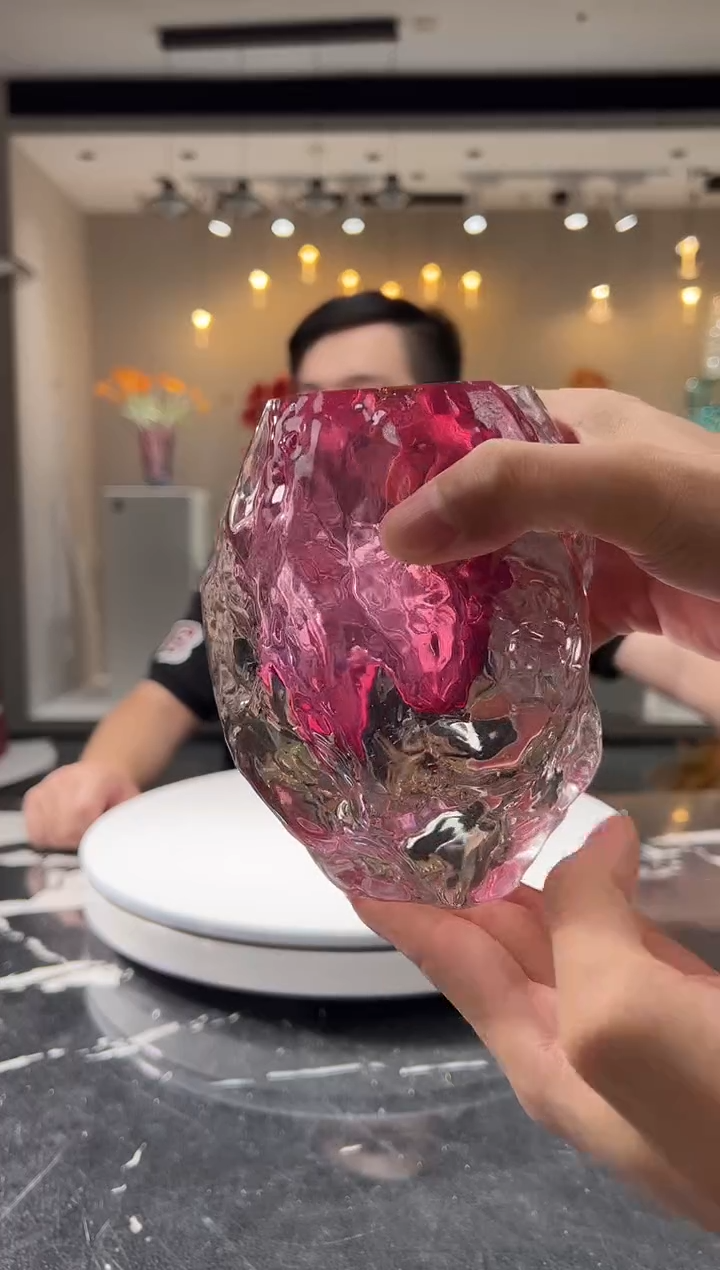 摆件巴比特美学-金红石头纹香薰瓶