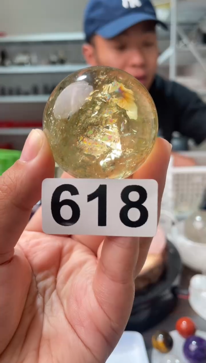 未镶嵌大型摆件（非配饰）水晶黄水晶球618