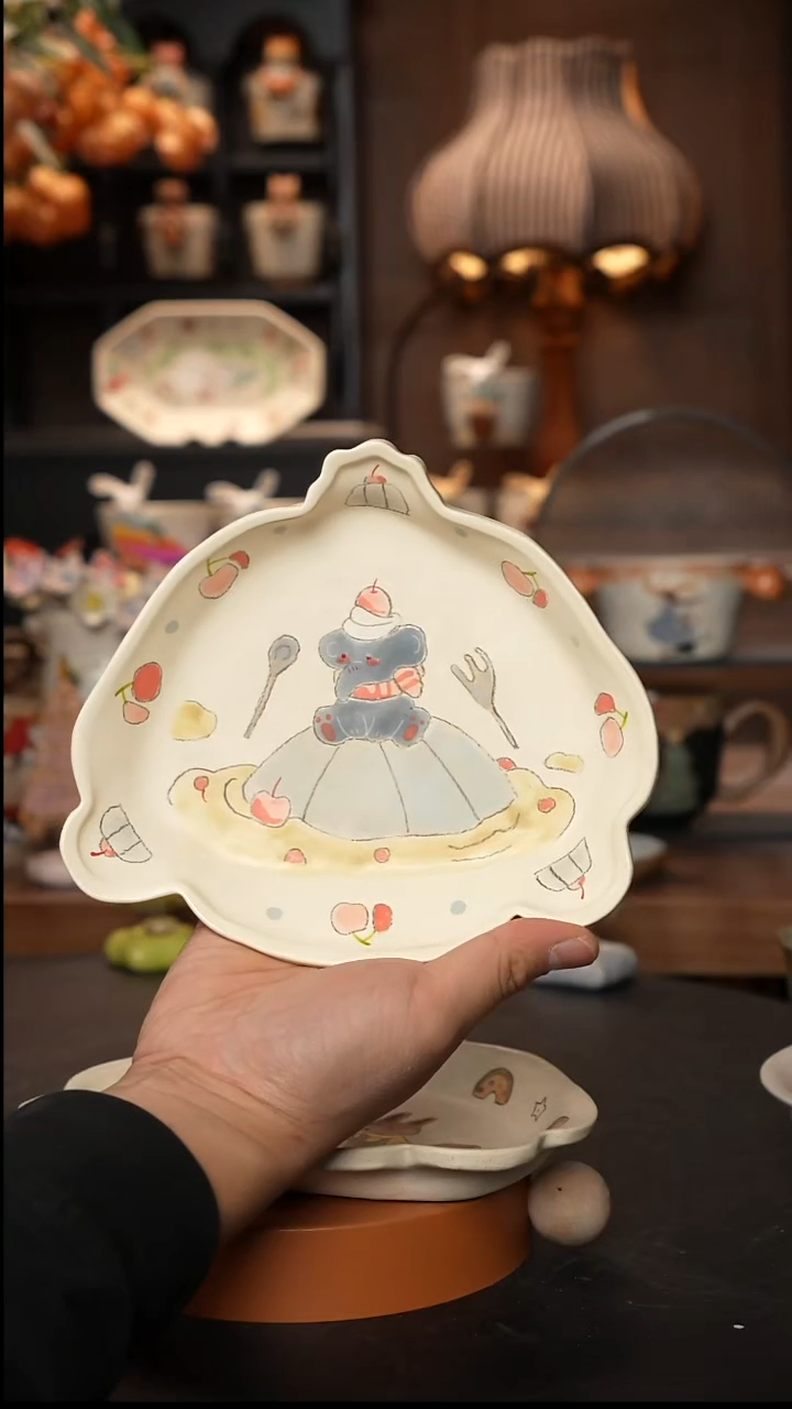 瓷片川谷原创手作陶瓷  12.4  不退差价  