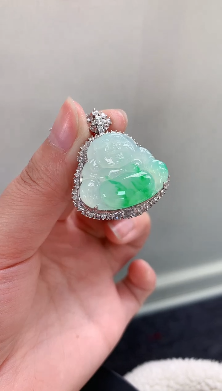 【闪购商品】翡翠颈饰18K金镶嵌78         