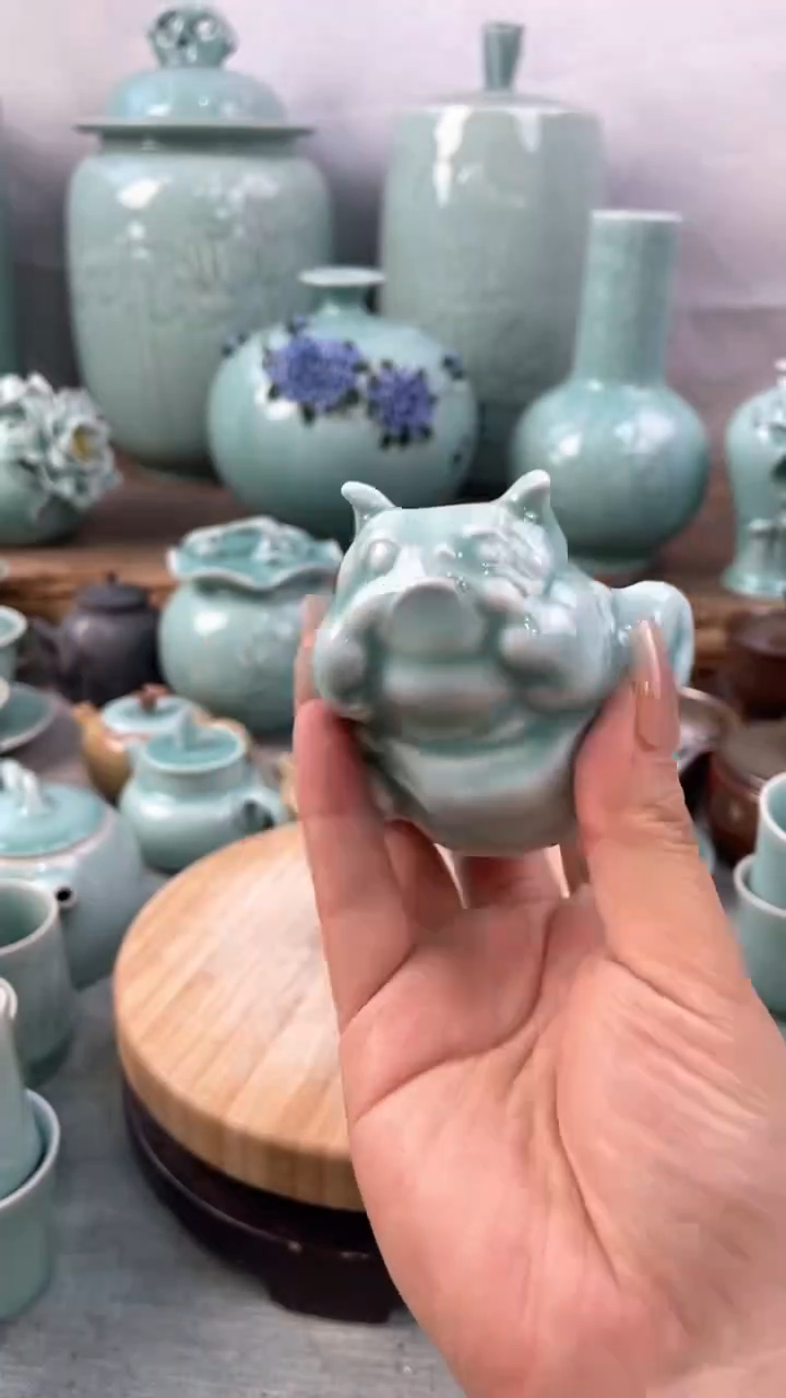 【闪购商品】特价 微瑕 慧仙青瓷