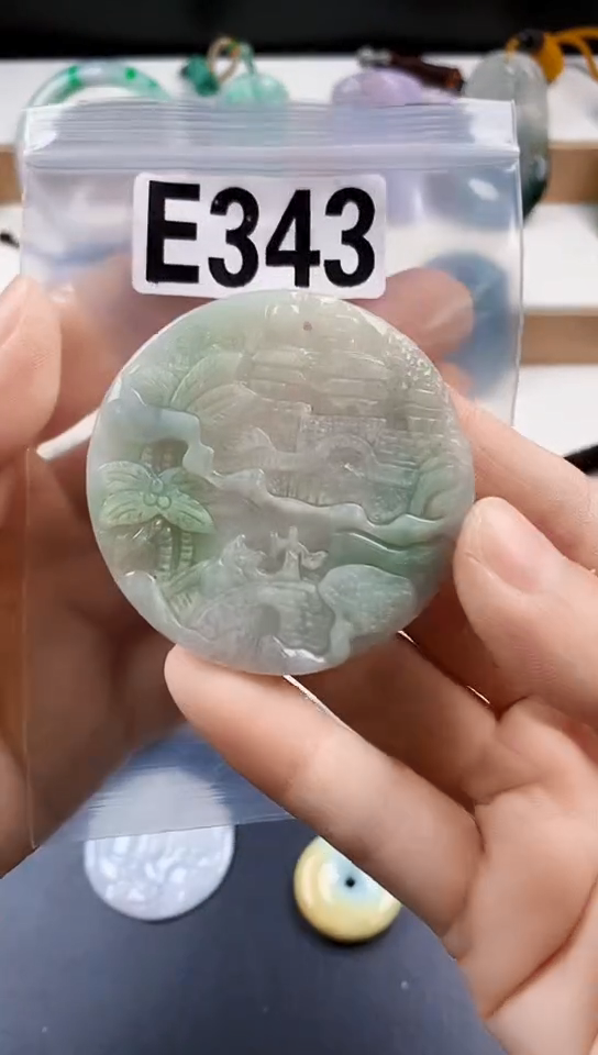 颈饰未镶嵌翡翠天然翡翠吊坠挂件