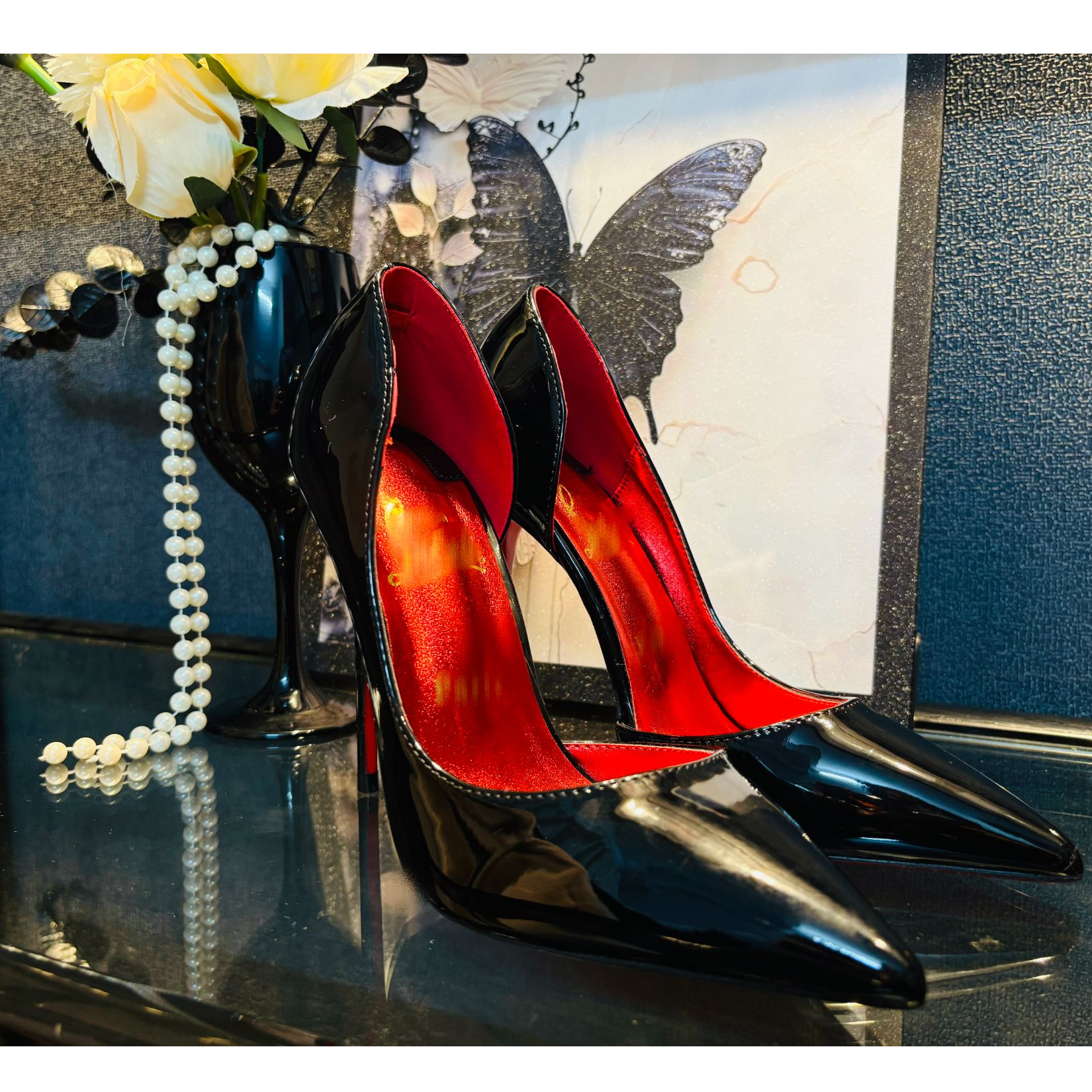 新款黑色气质高跟女鞋