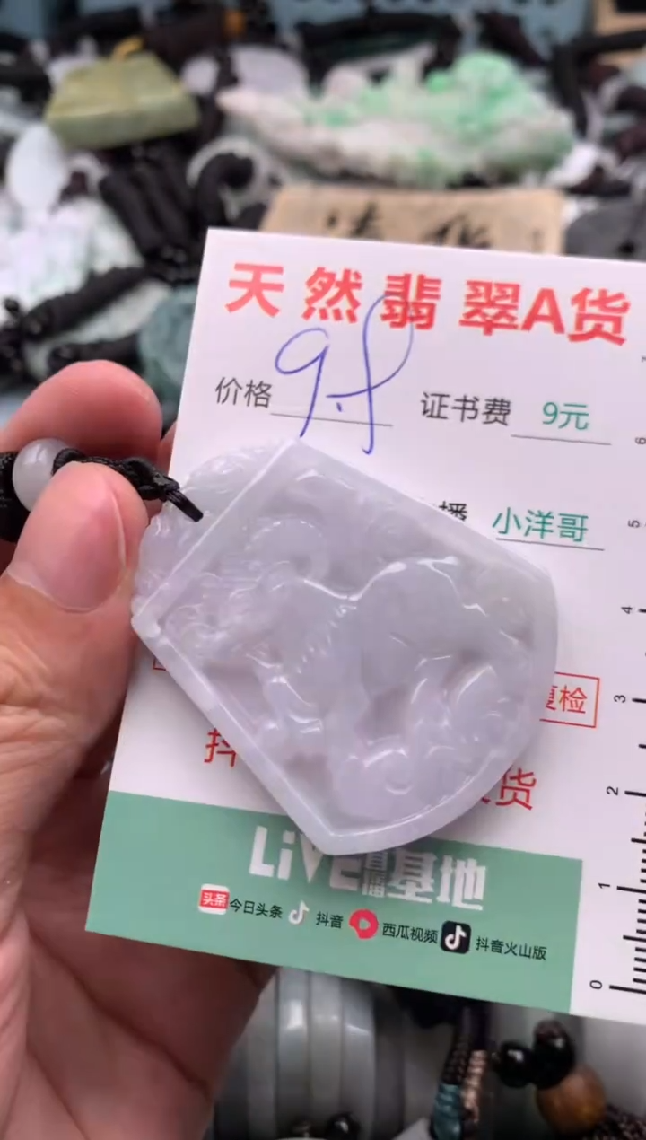翡翠未镶嵌吊坠(不含链)1