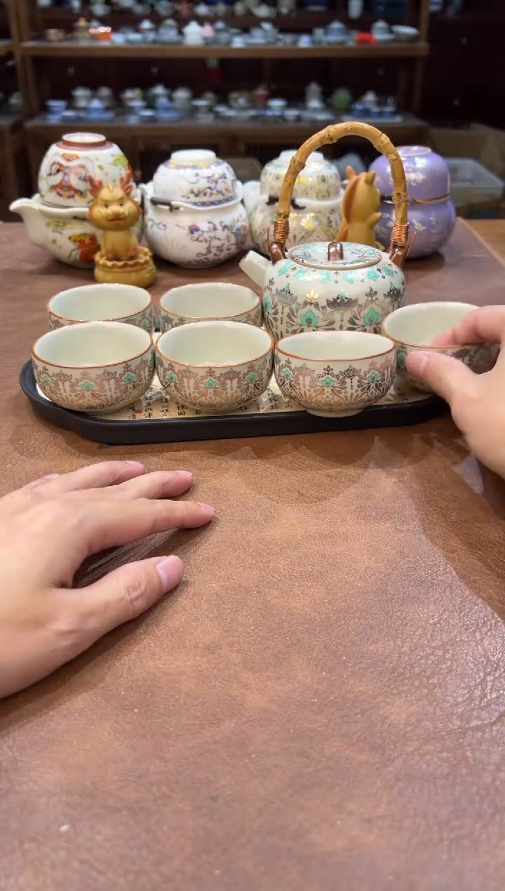 真的很便宜超好看会开片的旅行茶具