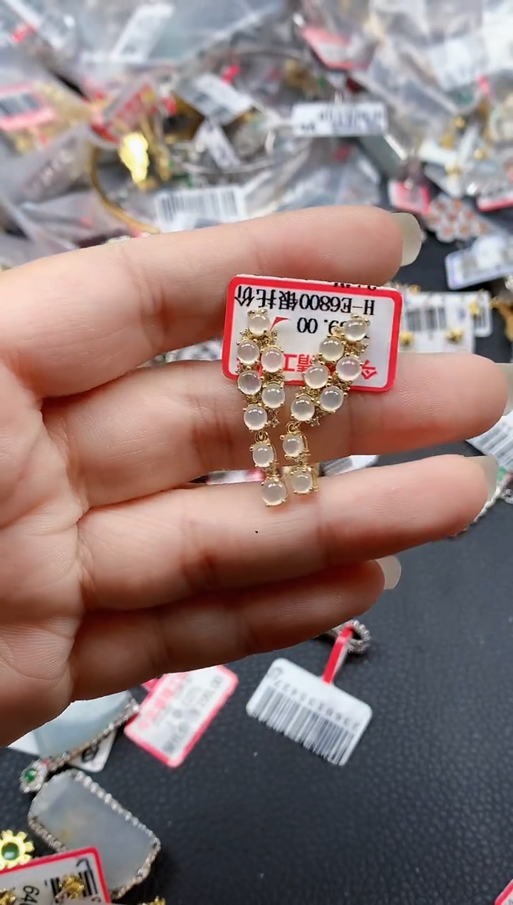 银S925镶嵌戒指翡翠天然A货缅甸翡翠