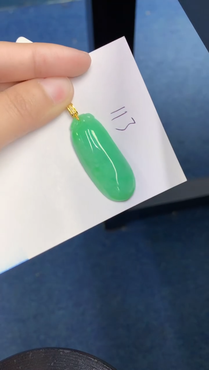 【闪购商品】翡翠颈饰18K金镶嵌000000000