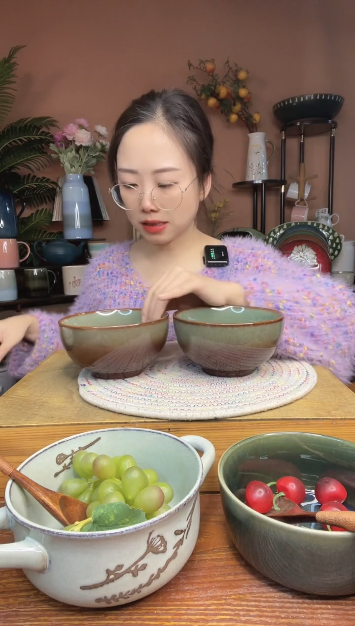 陶瓷5.5英寸渐变色大号米饭碗 2件 微瑕疵