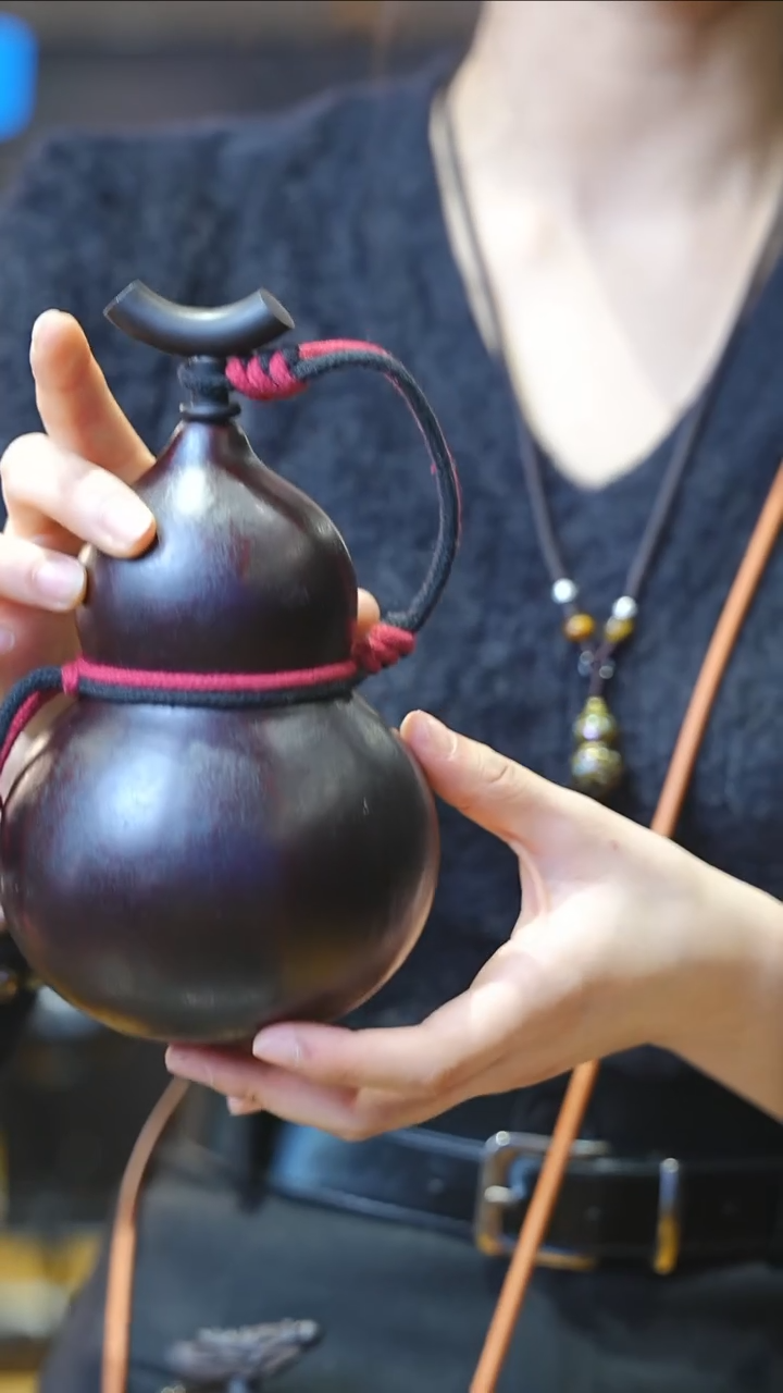 【闪购商品】XL179大漆酒葫芦不包手串及旋转底座