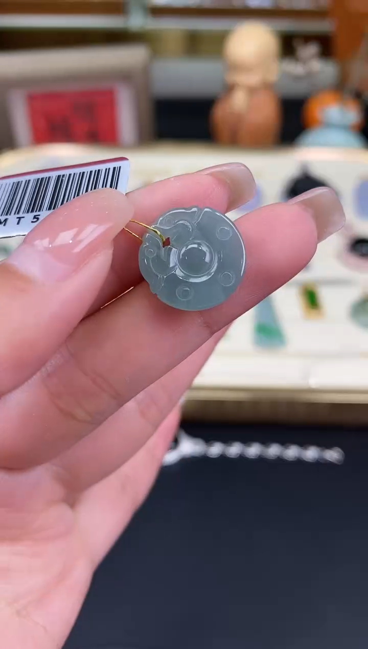 颈饰未镶嵌翡翠牌子@@CMT