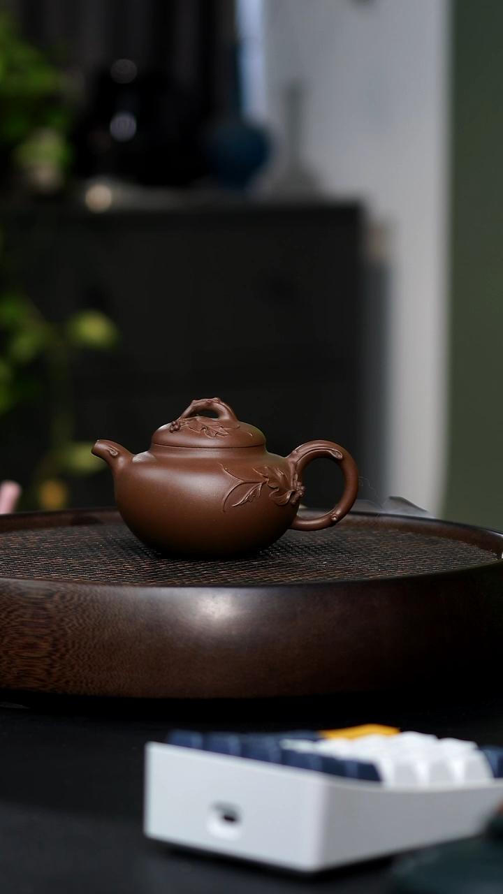 d*uCZ-0006多子多福-紫泥-180cc