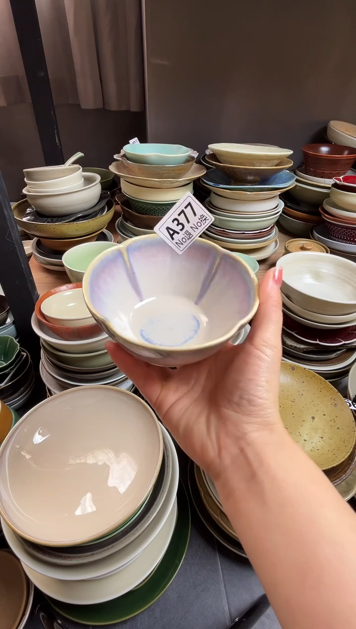 瓷片J****oa377霞光花朵碗福利