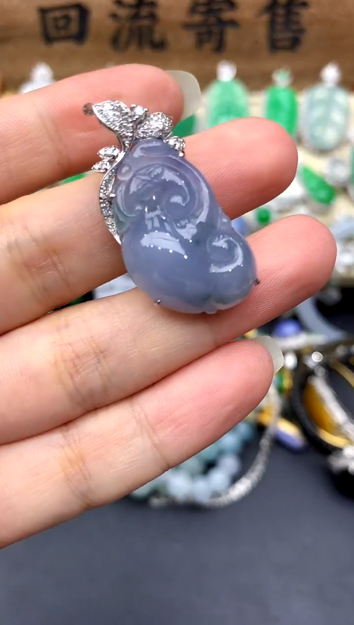 【闪购商品】翡翠颈饰18K金镶嵌130-中国好珍宝