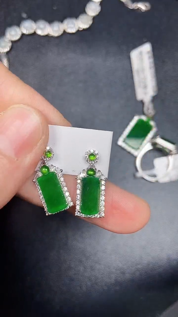 银S925镶嵌戒指翡翠2170