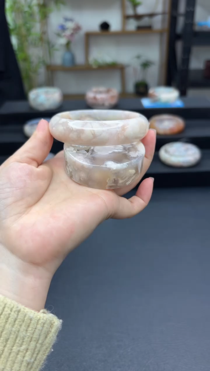 【闪购商品】石英质玉手镯未镶嵌C792(61圈赠送镯心)