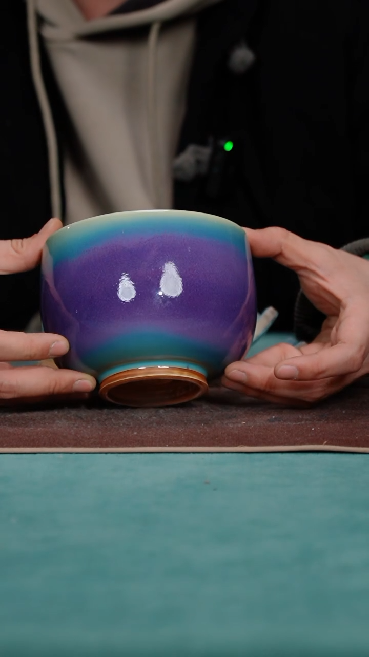 【闪购商品】11-1玉兰钵（天青玫瑰紫）+瓷片