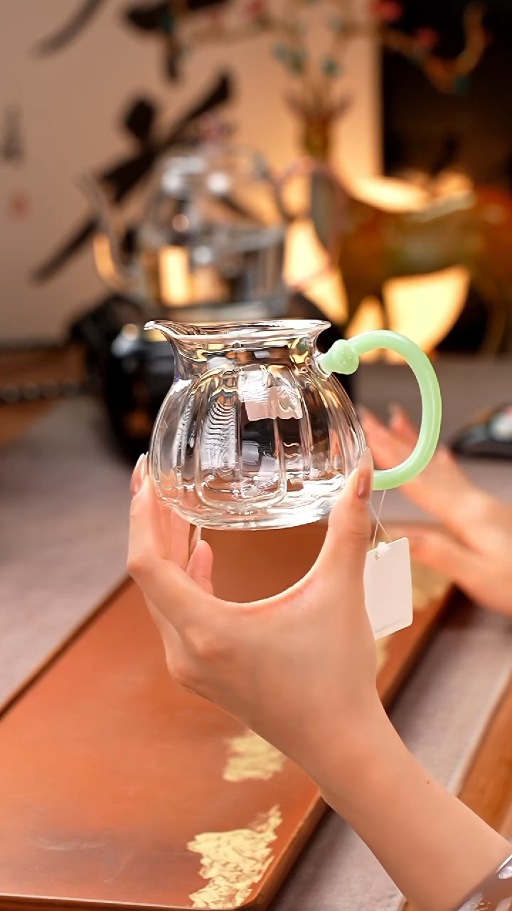 禾器/晶彩莲君茶海/浅玉