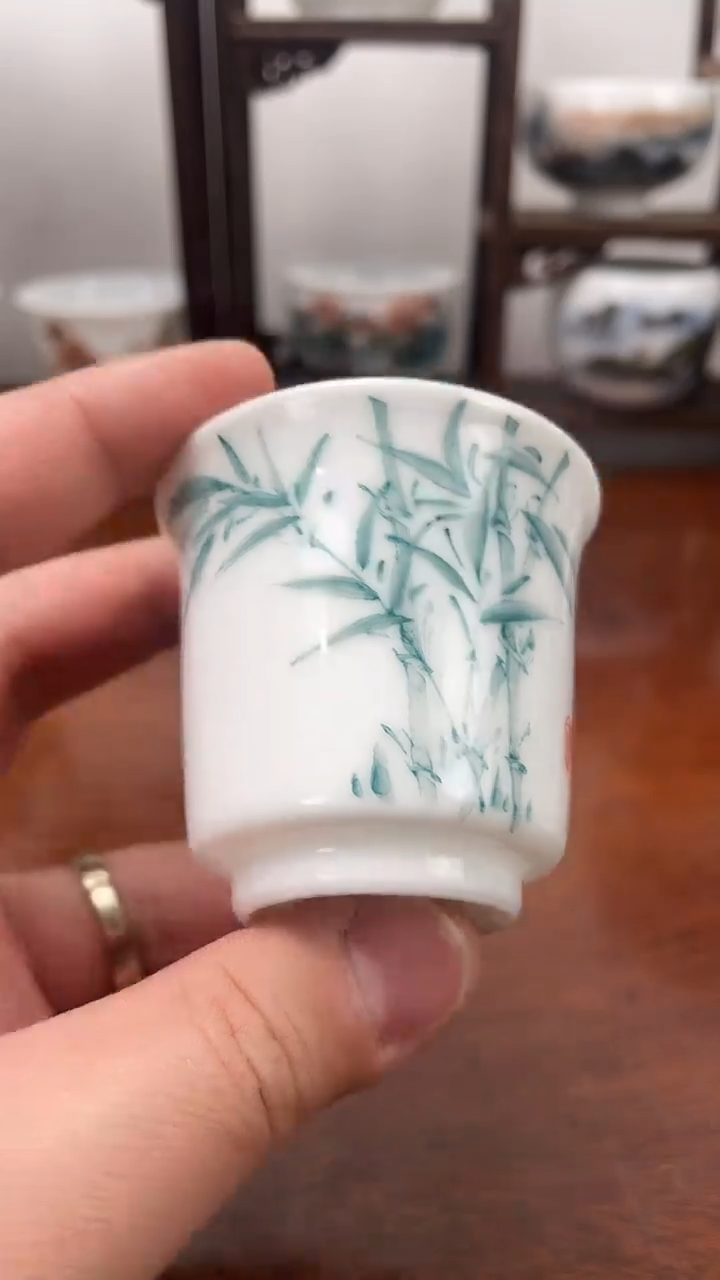 【闪购商品】1釉下彩高温手绘  主人杯