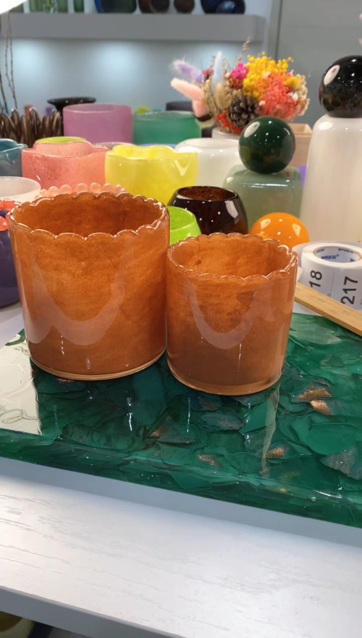 【闪购商品】琉璃慕忆家花瓶一对