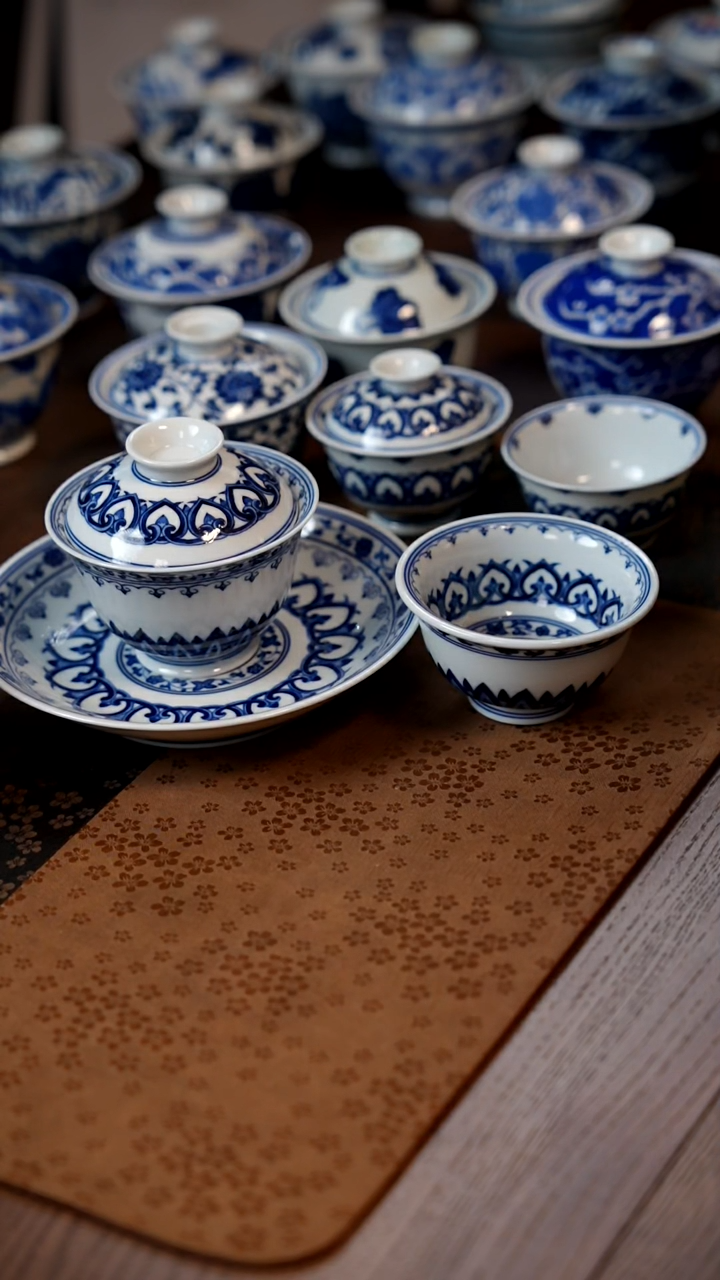 宝相盖碗3件套压手