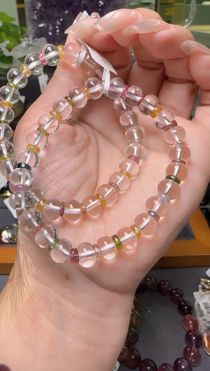 【闪购商品】水晶手串未镶嵌白水晶轻松设计手串 多样发一Z20310