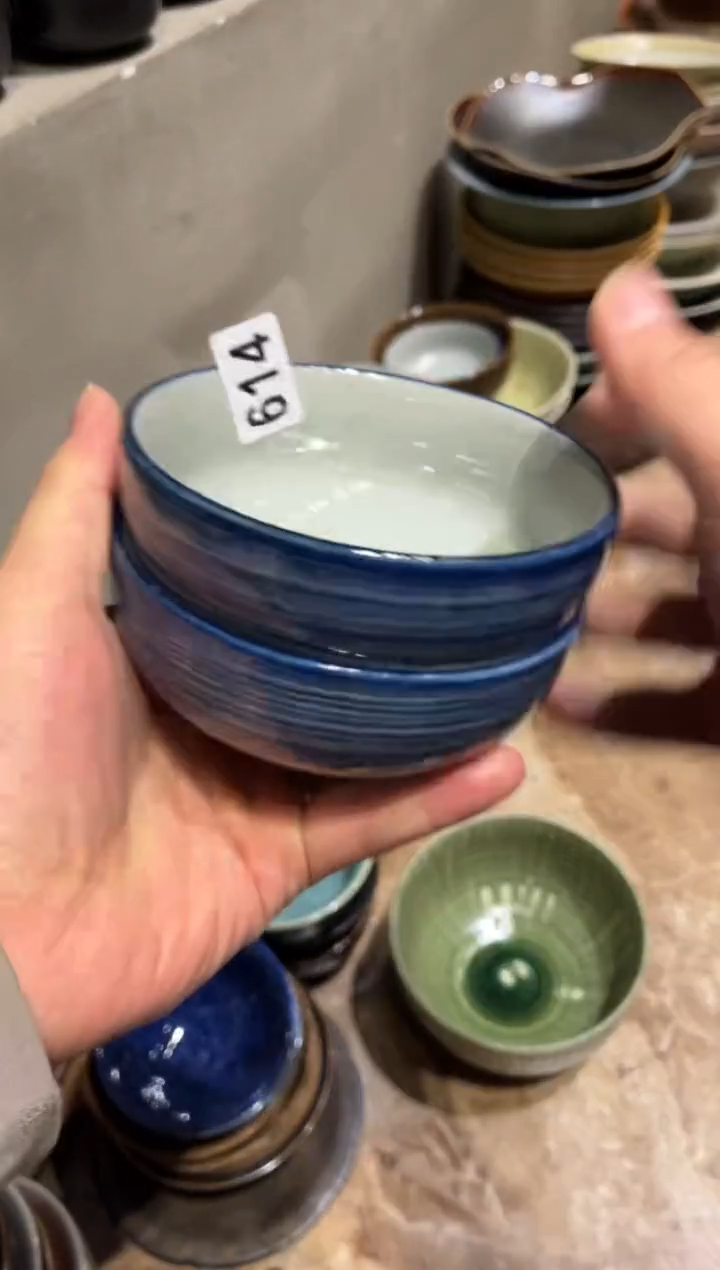 【闪购商品】瓷片614青云米饭碗2个