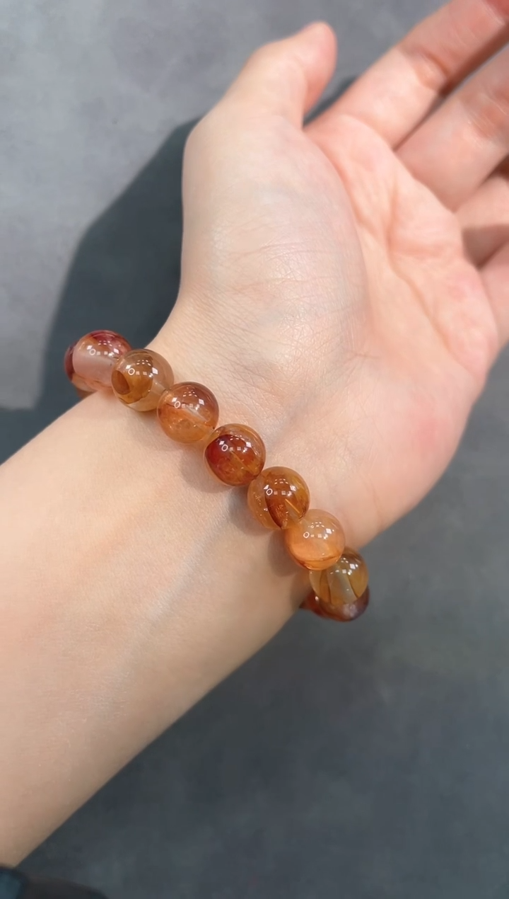 【闪购商品】水晶手链未镶嵌60号锦鲤胶花单圈10mm
