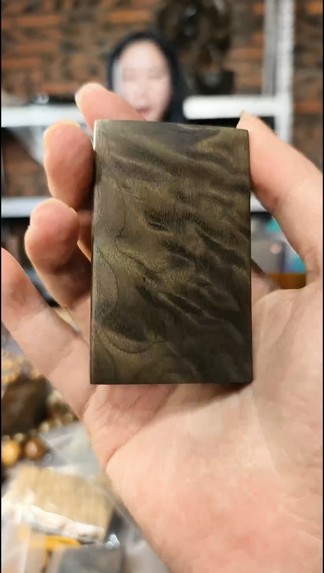 【闪购商品】金丝楠无事牌手把件