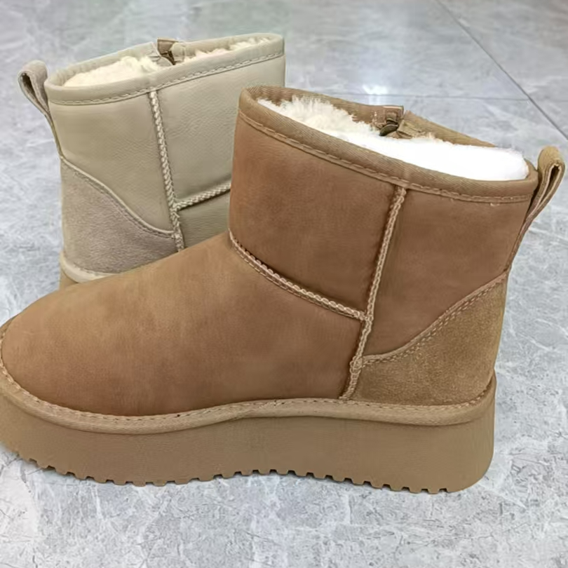 厚底保暖雪地靴女款2025新款冬季女鞋3501