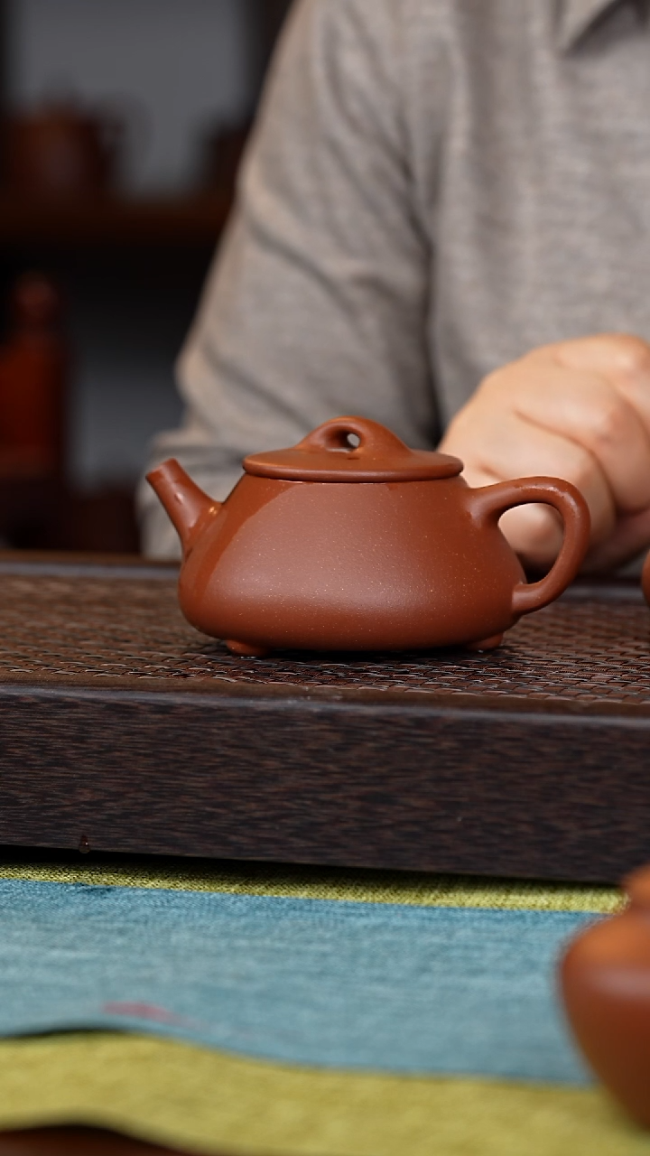 【闪购商品】紫砂茶壶平盖石瓢250毫升