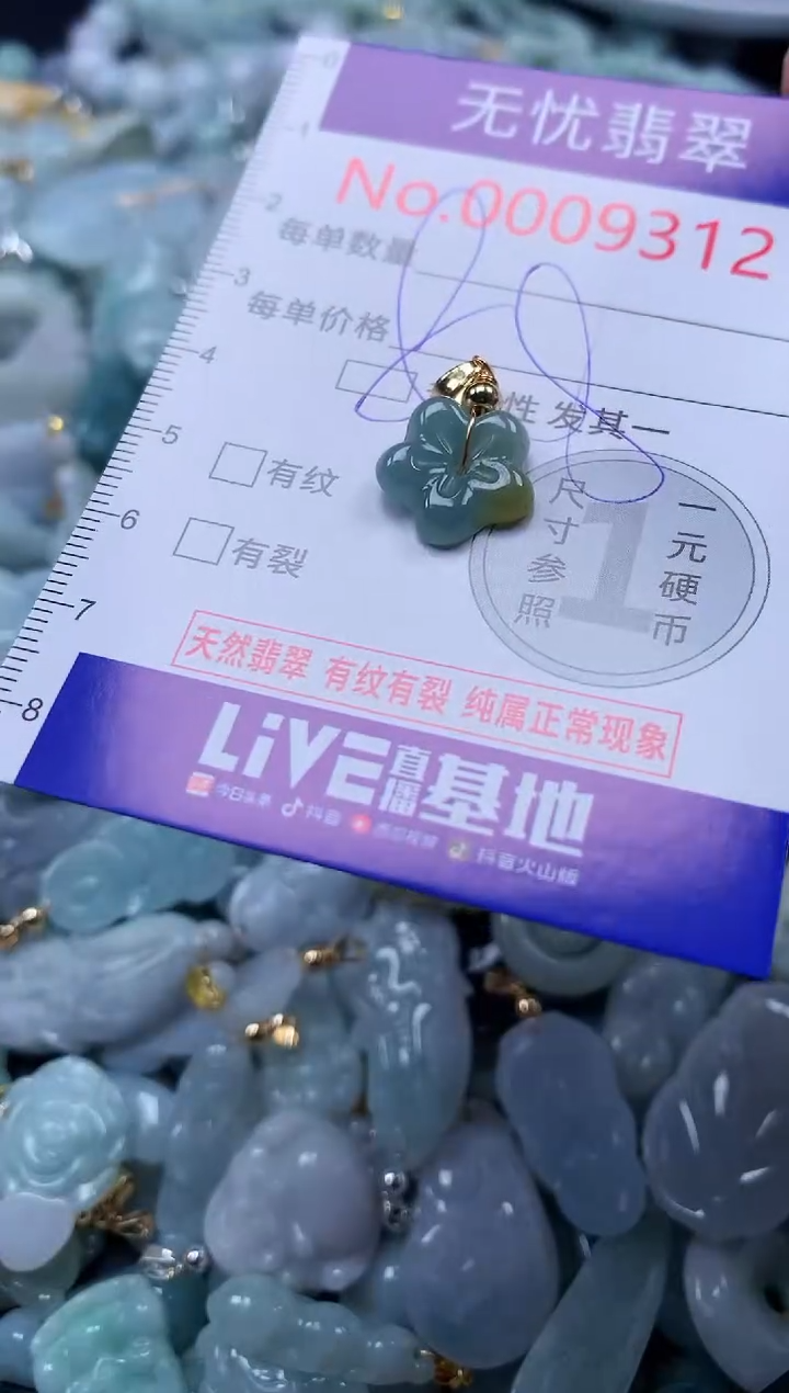 翡翠未镶嵌吊坠(不含链)9312