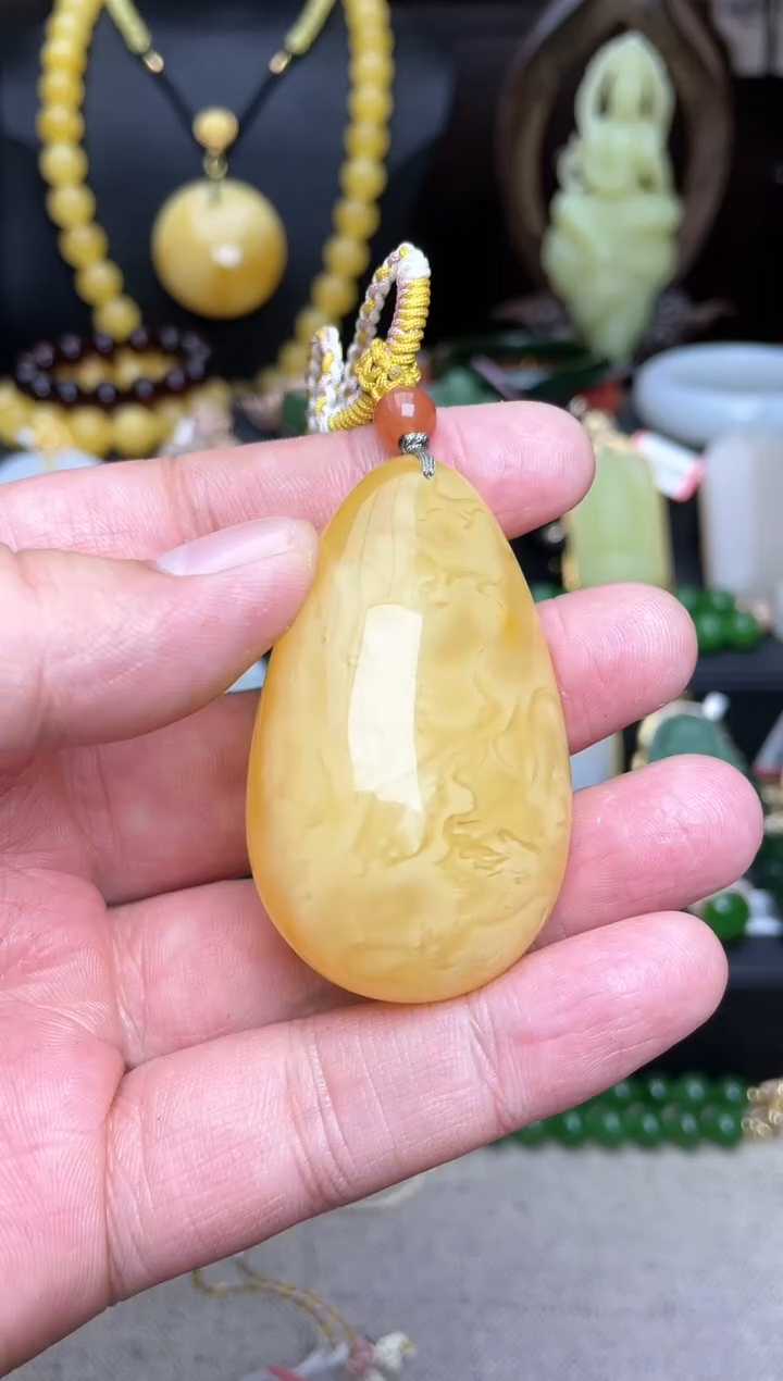 【闪购商品】蜜蜡颈饰未镶嵌sm46吊坠