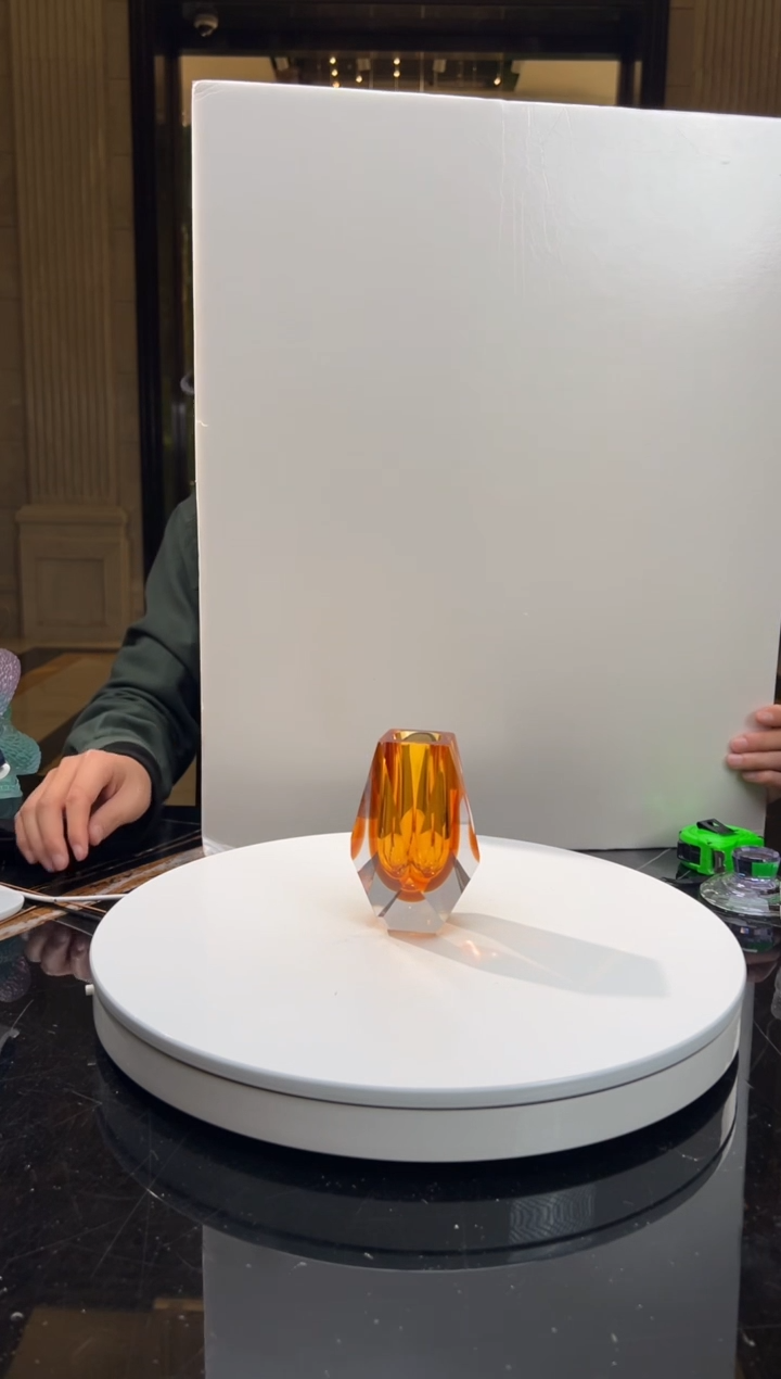 【闪购商品】摆件钻石切割茶金色小香薰瓶