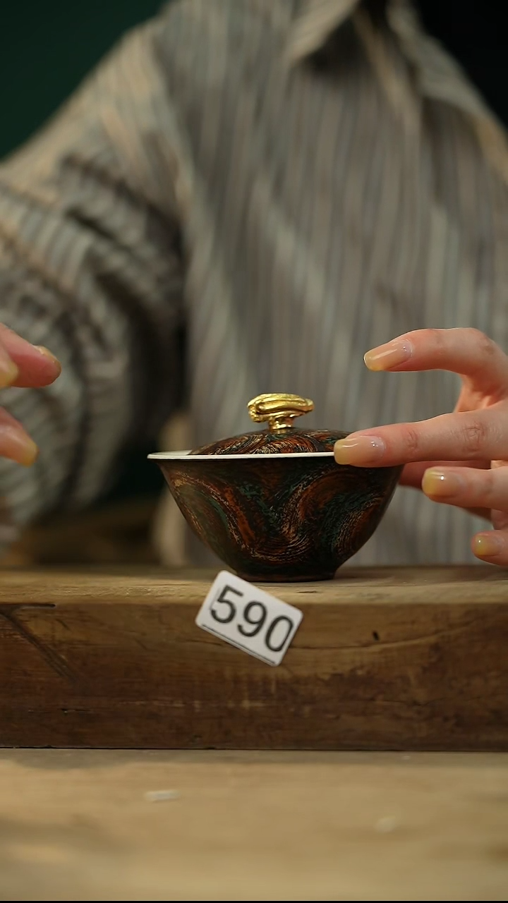 【闪购商品】瓷片新品设计师手作款 大漆手刷系列 小钱