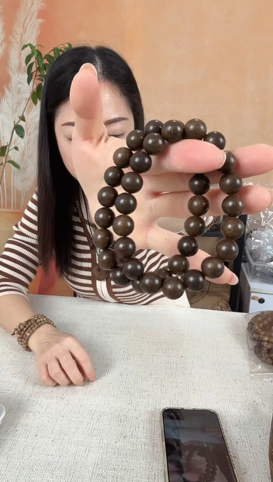 沉香沉香碎屑07沉香沉水浮圆珠单圈卡1.0多样性发其一